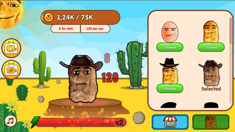 Evolution of Omega Nuggets: Clicker gameplay screenshot 2