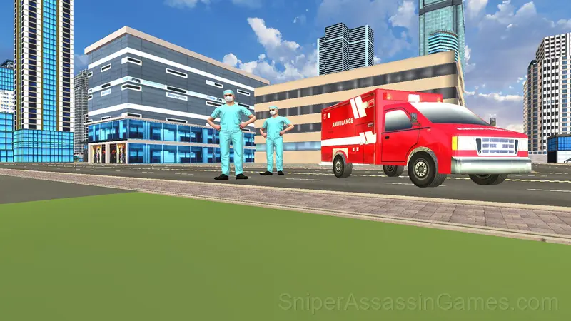 Emergency Ambulance Simulator gameplay screenshot 1