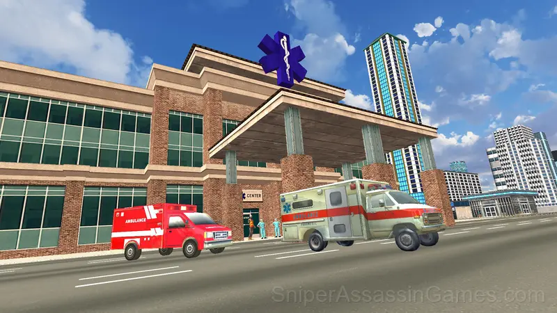 Emergency Ambulance Simulator gameplay screenshot 2