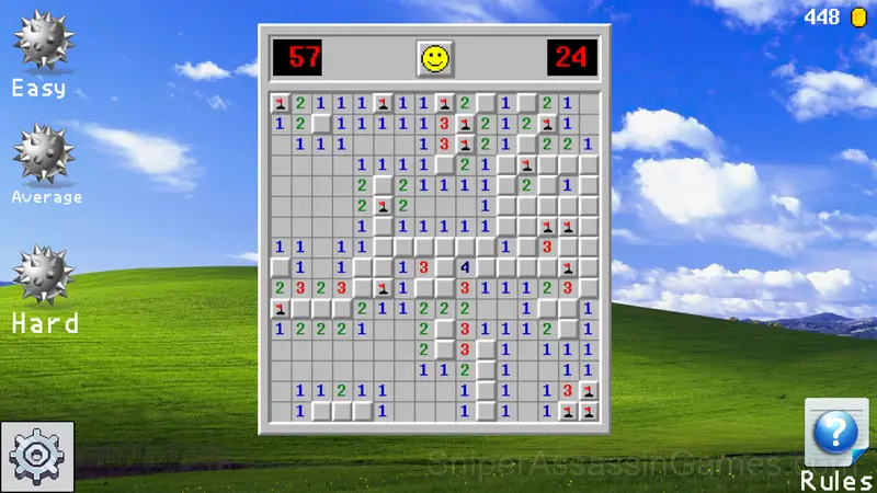 Classic minesweeper gameplay screenshot 1
