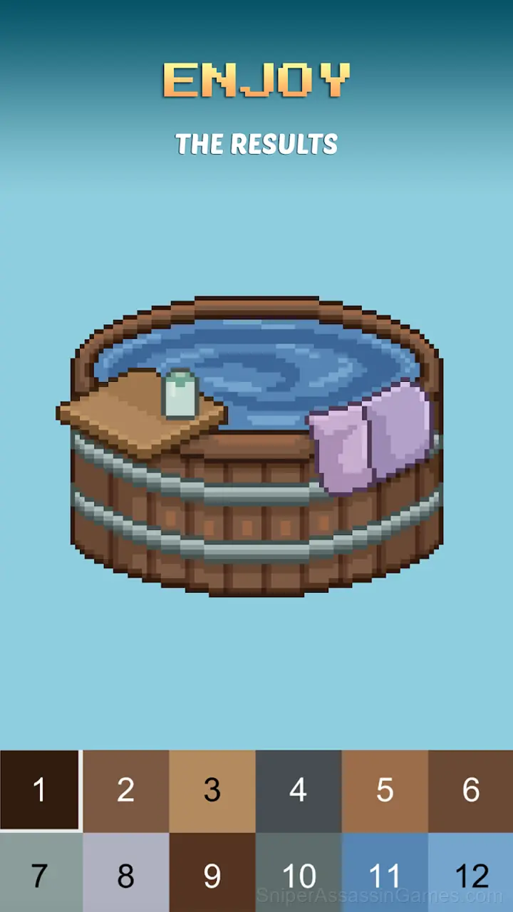 Coloring by Numbers. Pixel House gameplay screenshot 3