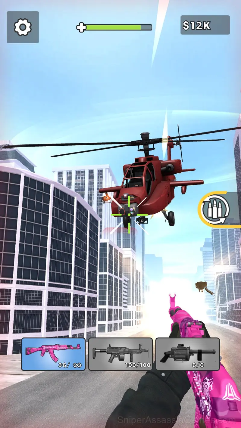 Godfather Road Chase: Realistic Shooter Guns gameplay screenshot 6