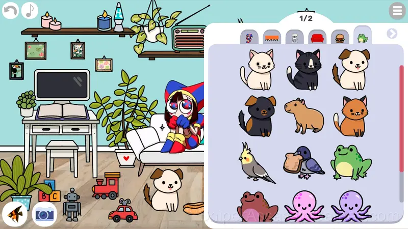 Create your own room in the Digital Circus gameplay screenshot 2