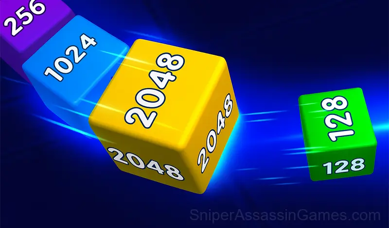 Play Cube Snake 2048