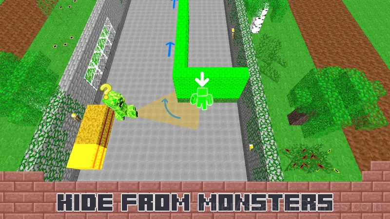 Noob: Hide or Run! gameplay screenshot 1
