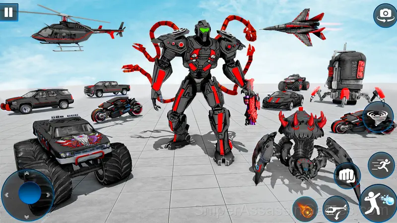 Robot and Car: Transformers Shooter gameplay screenshot 3