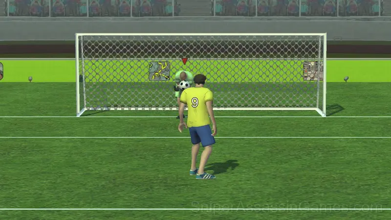 Soccer: penalty shootout gameplay screenshot 1