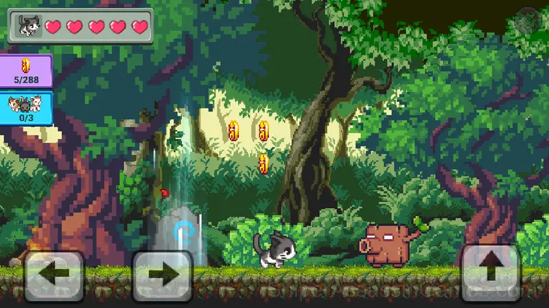 Cute cat's adventures gameplay screenshot 1