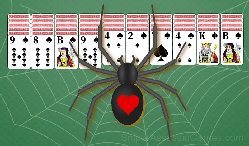 Play Spider Solitaire: 1, 2 or 4 suits