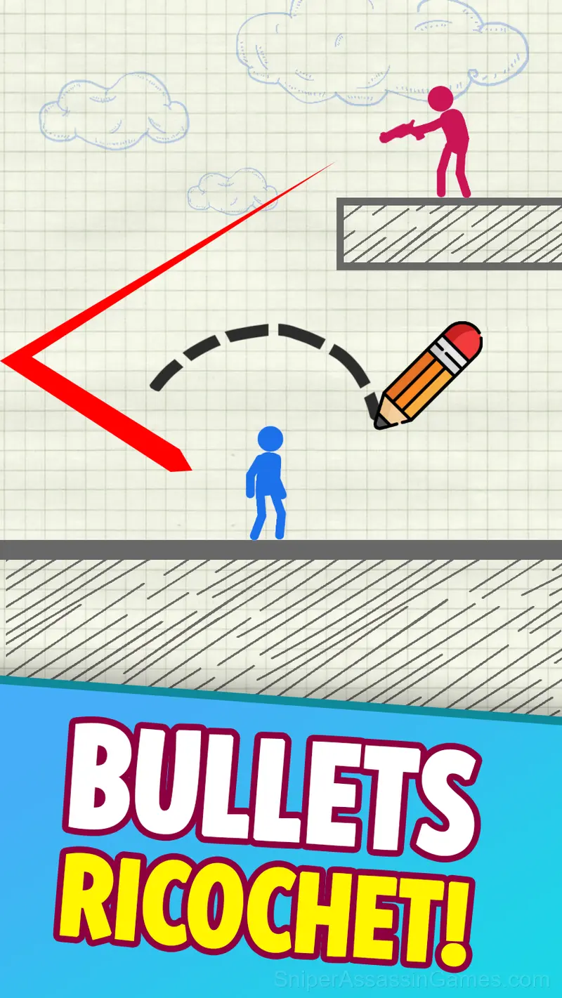 Drawn Little Men Battle gameplay screenshot 2