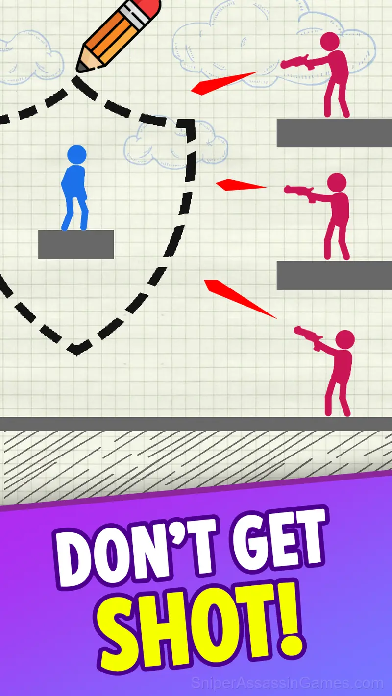 Drawn Little Men Battle gameplay screenshot 3