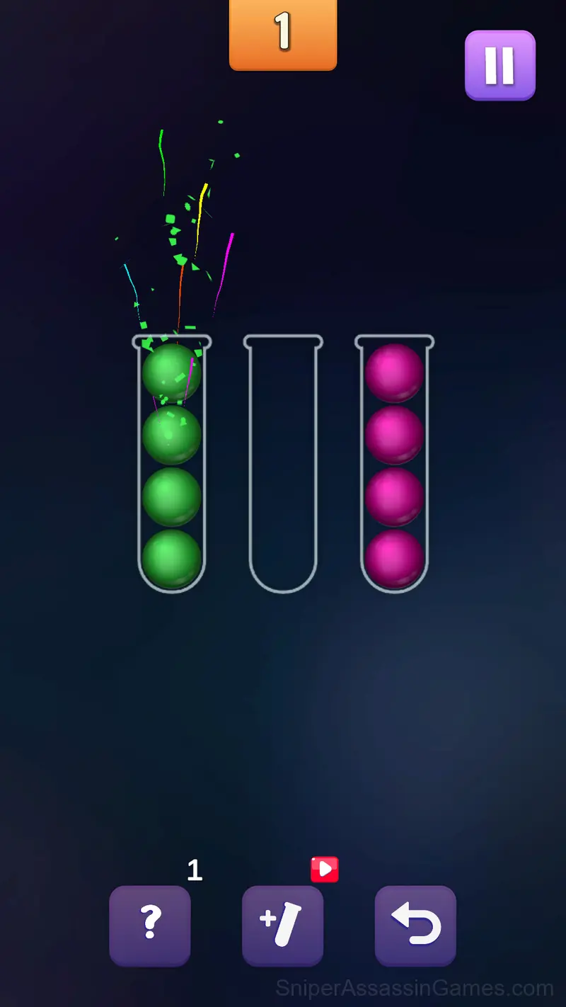 Sort Colored Balls Puzzle gameplay screenshot 3