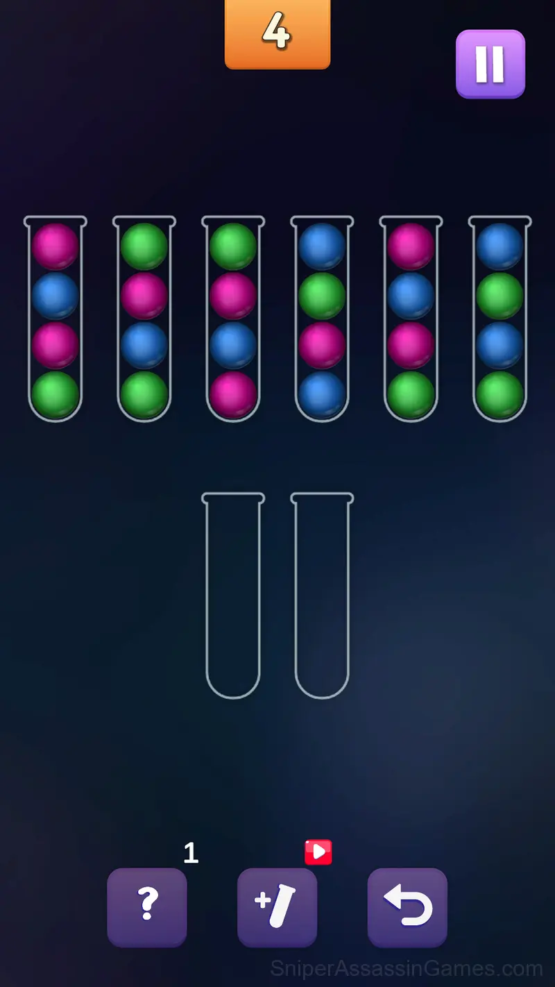 Sort Colored Balls Puzzle gameplay screenshot 4