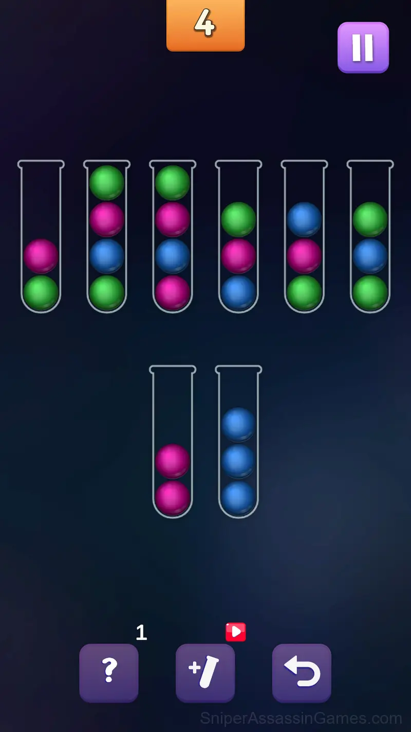Sort Colored Balls Puzzle gameplay screenshot 5