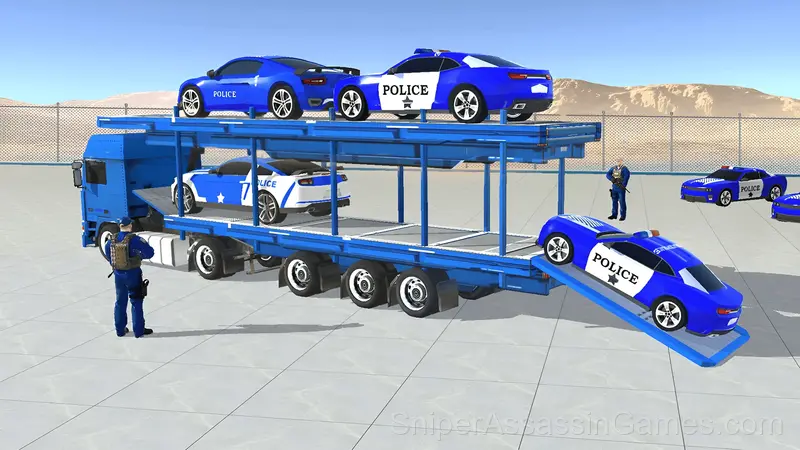 Grand Police Transport Truck gameplay screenshot 1