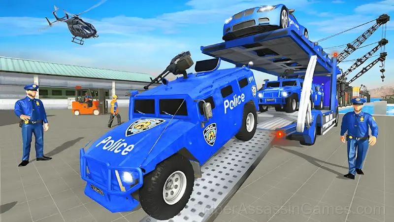 Grand Police Transport Truck gameplay screenshot 2