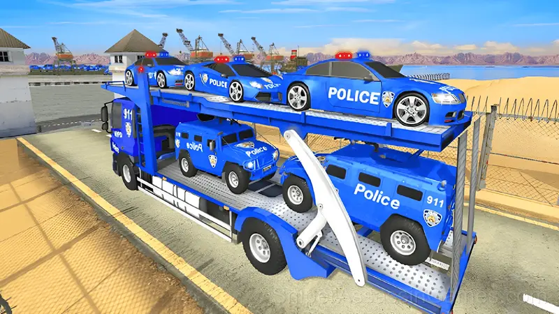 Grand Police Transport Truck gameplay screenshot 4