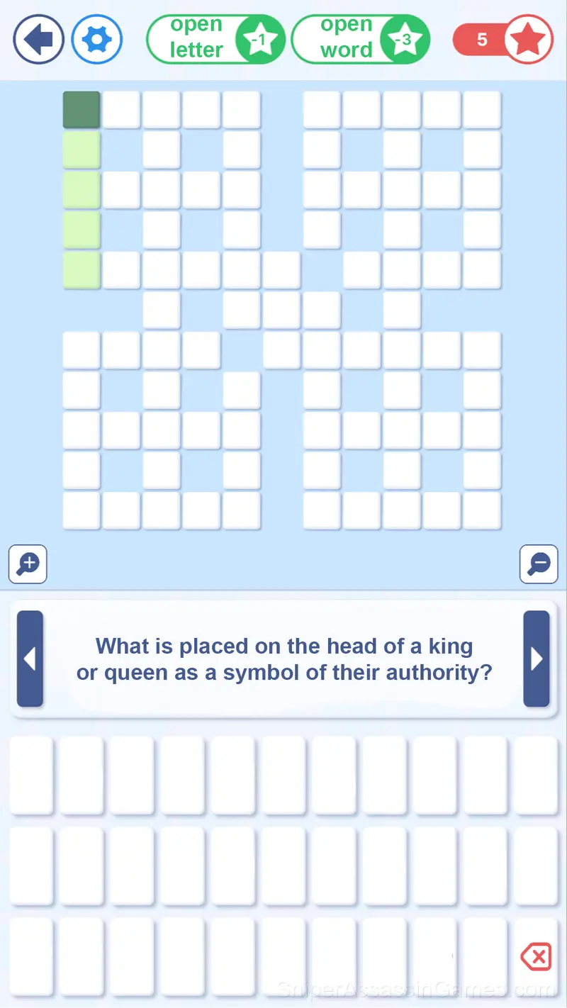 Crossword in Russian gameplay screenshot 1