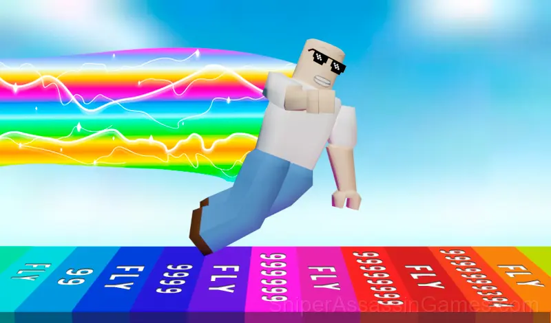 Play Obby: Flying race!