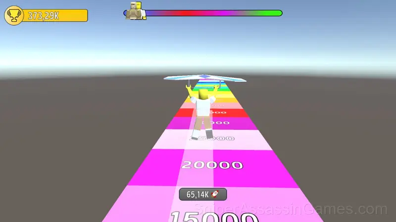 Obby: Flying race! gameplay screenshot 2