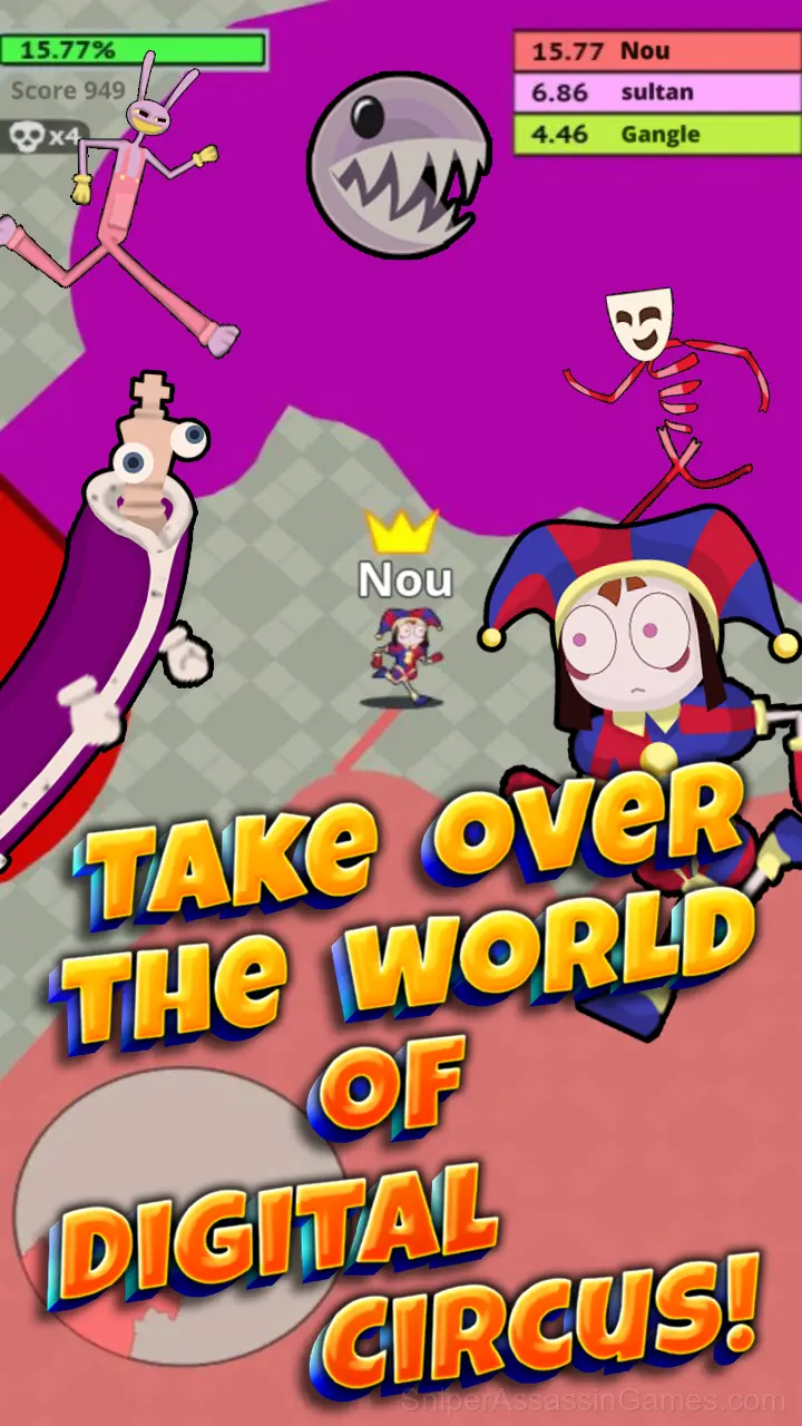 Digital Circus IO gameplay screenshot 1