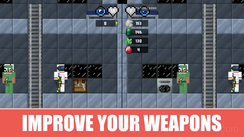 Noob and Pro Moon Survival gameplay screenshot 4