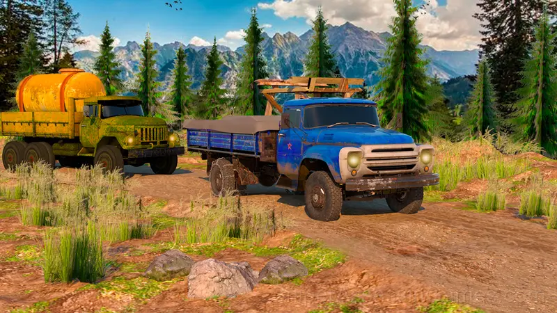 Simulator of a powerful truck ZIL 130 gameplay screenshot 2
