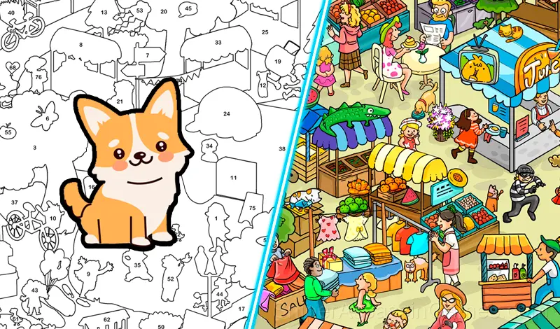 Play Stickers by numbers