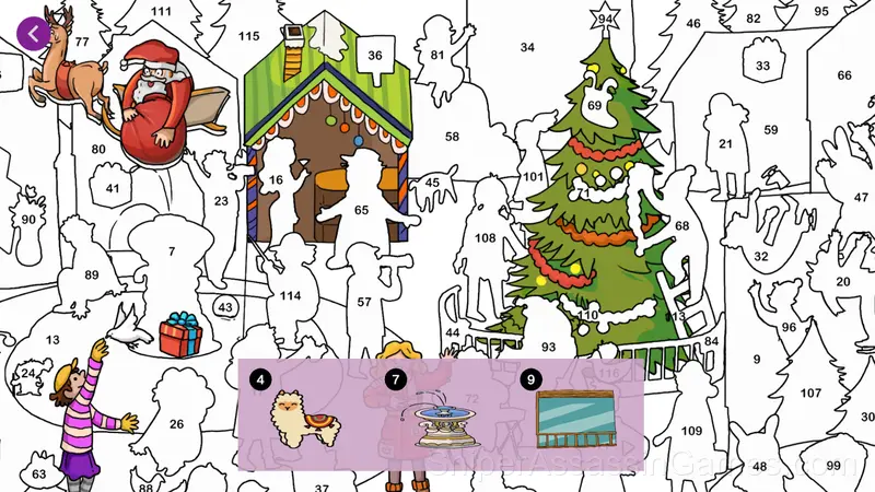 Stickers by numbers gameplay screenshot 2
