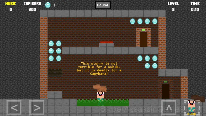 Nubik and Capybara: Prison Break gameplay screenshot 1