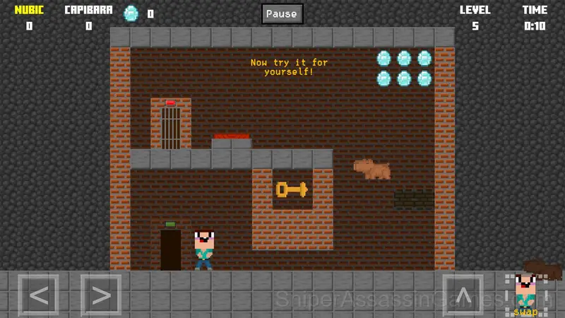 Nubik and Capybara: Prison Break gameplay screenshot 2