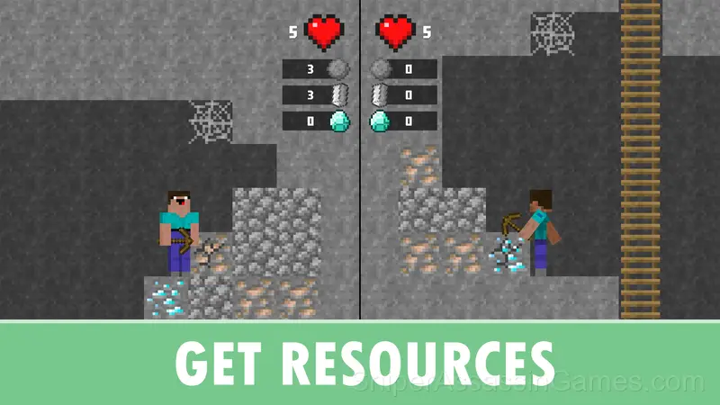 Noob and Pro vs Warden gameplay screenshot 3