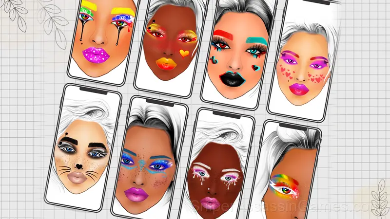 Face Chart - Makeup Guru gameplay screenshot 1
