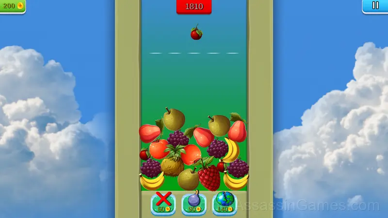 Connect fruits: Fold a Strawberry! gameplay screenshot 1