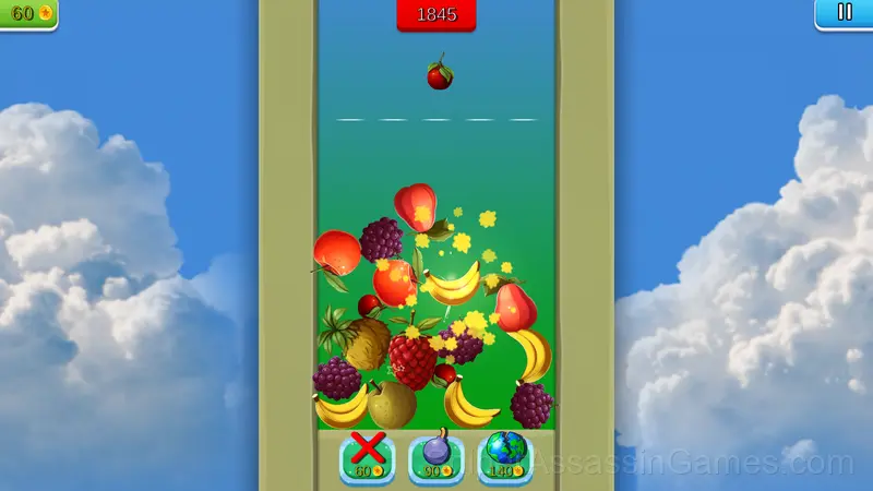 Connect fruits: Fold a Strawberry! gameplay screenshot 2