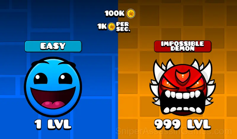 Play Geometry Click: Demon Evolution