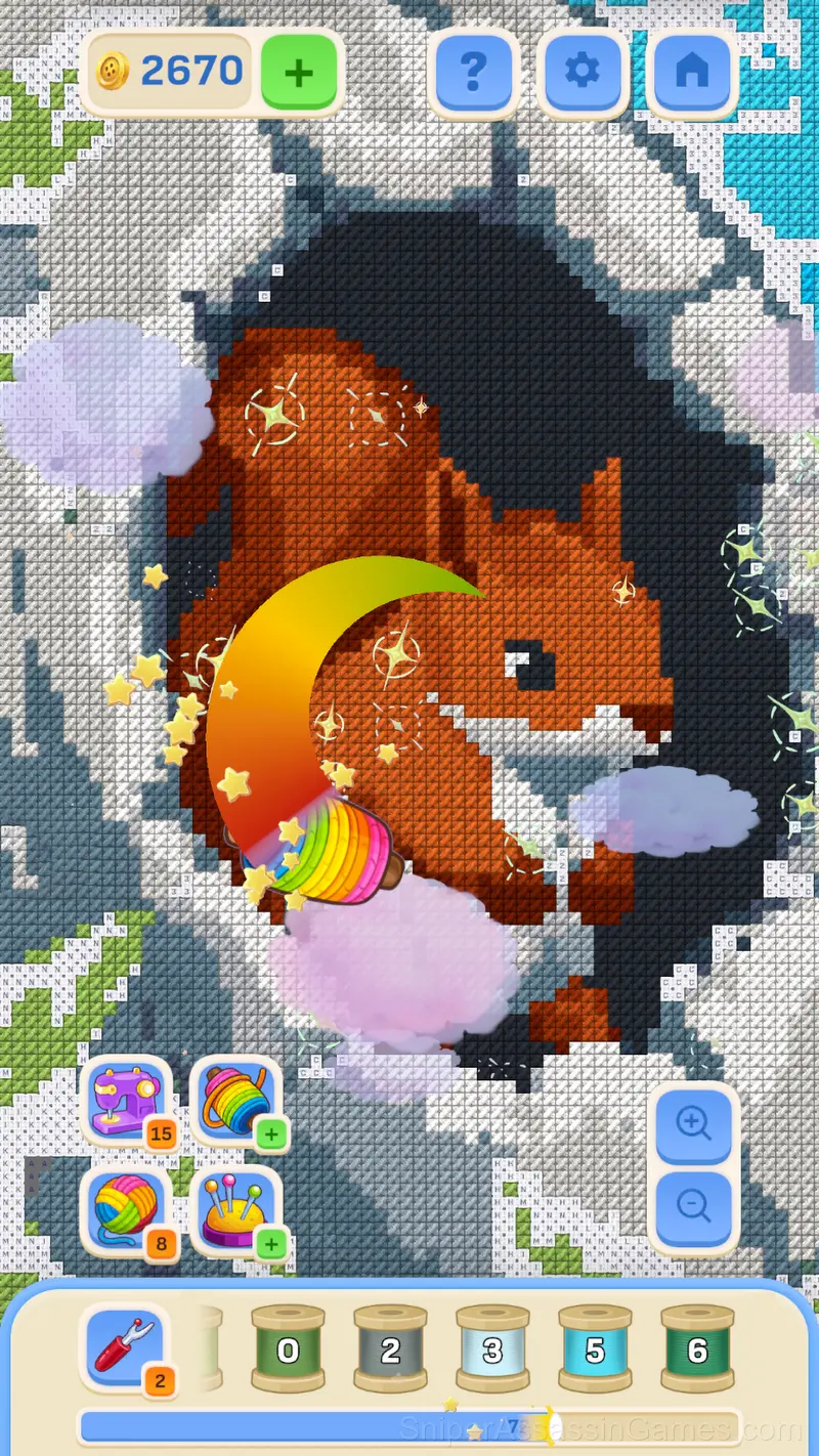 Criss-Cross Stitching gameplay screenshot 3