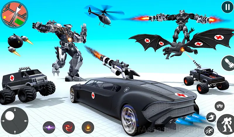 Play Tiger Robot and Motorcycle: Transformers
