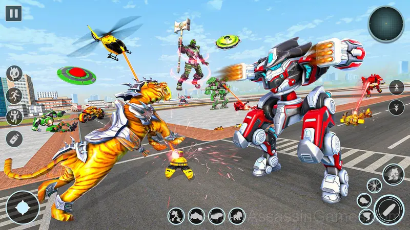 Tiger Robot and Motorcycle: Transformers gameplay screenshot 3