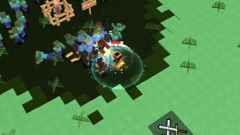 Pixel Craft - Zombie Apocalypse gameplay screenshot 2