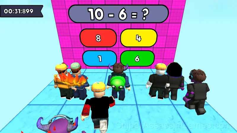 Obby: Maths Racing gameplay screenshot 1