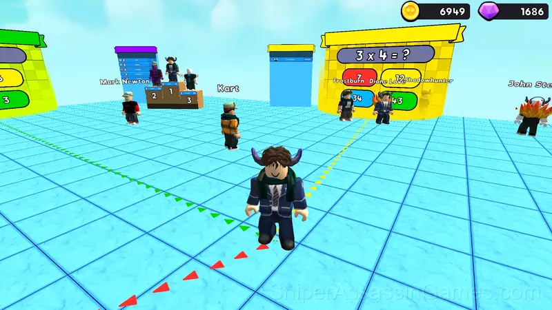 Obby: Maths Racing gameplay screenshot 4