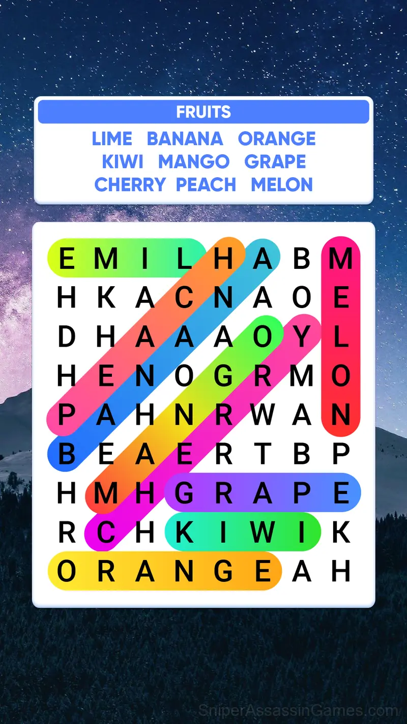 Slovechki: Word Search gameplay screenshot 1