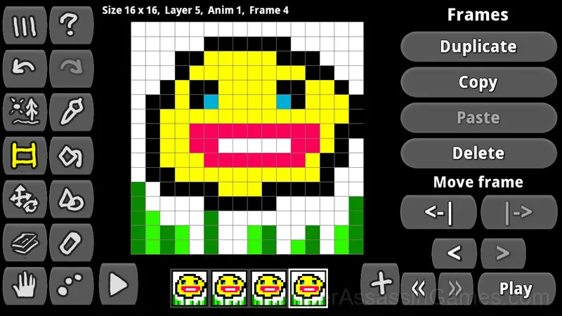 Pixamator (Pixel Animator 2) gameplay screenshot 1