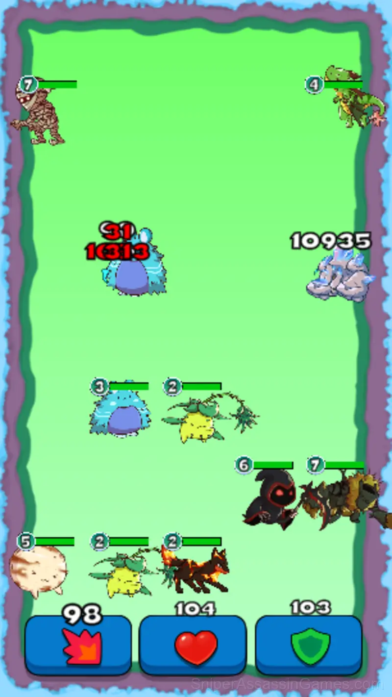 Elemental monsters. Evolution gameplay screenshot 1