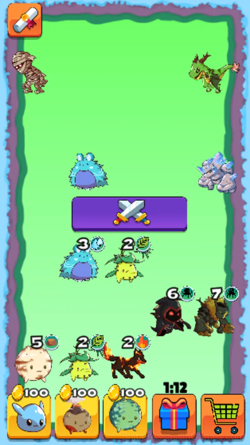 Elemental monsters. Evolution gameplay screenshot 2