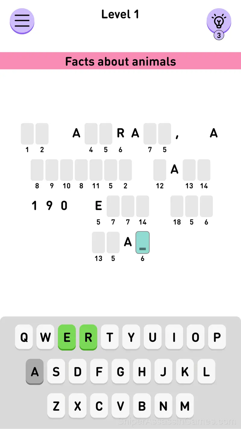 Cryptoword gameplay screenshot 1