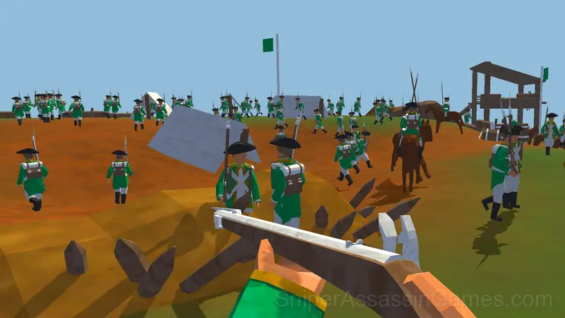 Old Green-Yellow War gameplay screenshot 1