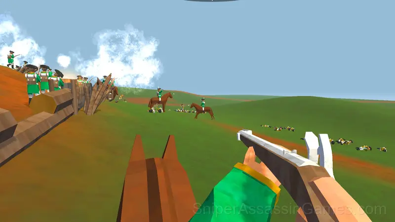 Old Green-Yellow War gameplay screenshot 3