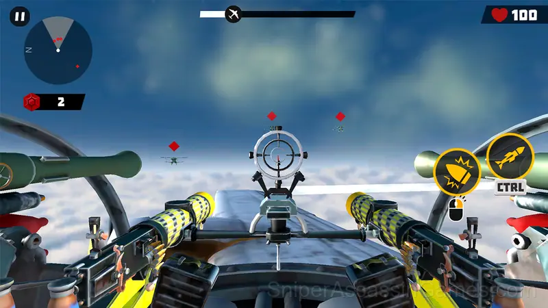 Turret Gunner: Air Raid gameplay screenshot 1